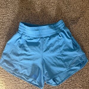 Lululemon 4” Hotty Hot High-Rise shorts Kayak Blue size 2